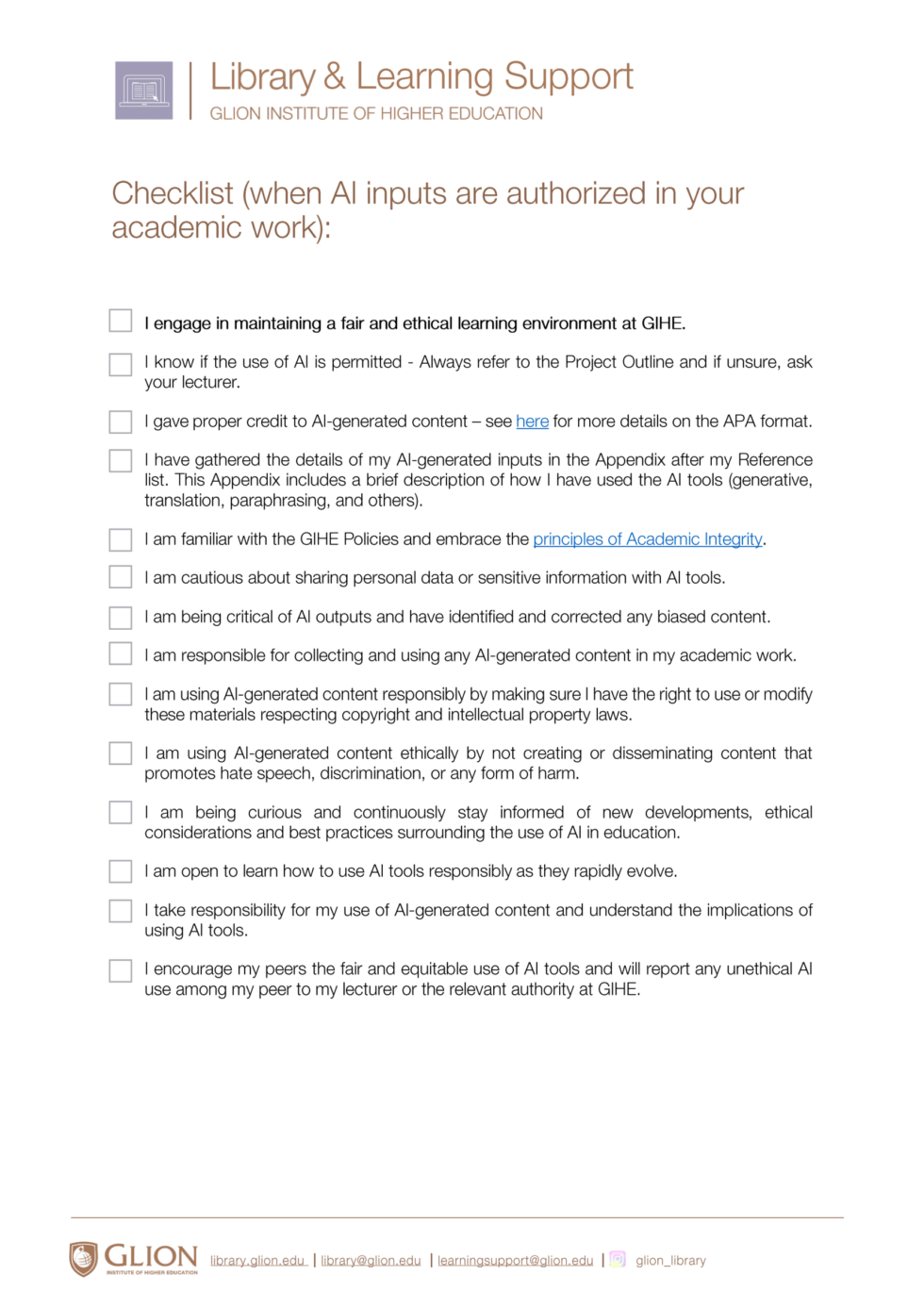 Ethical use of AI tools in your learning and education – GIHE ...