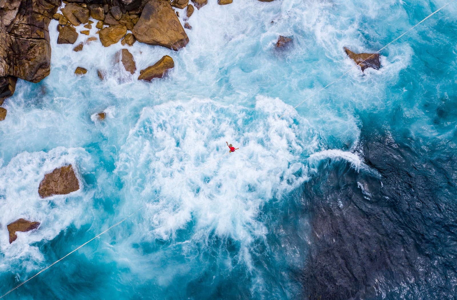 Photo by Loic Leray rippling blue water